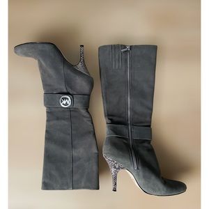 Michael Kors Zip-Up Heeled Boots AA13F Size 6